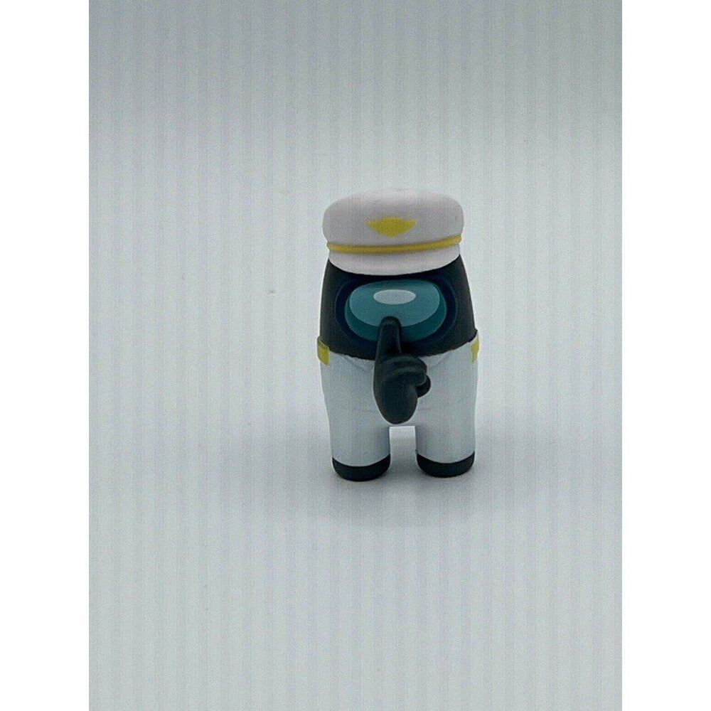 Among Us Blind Box Series 2 White Crewmate Captains Hat  2" Mini Figure Toikido